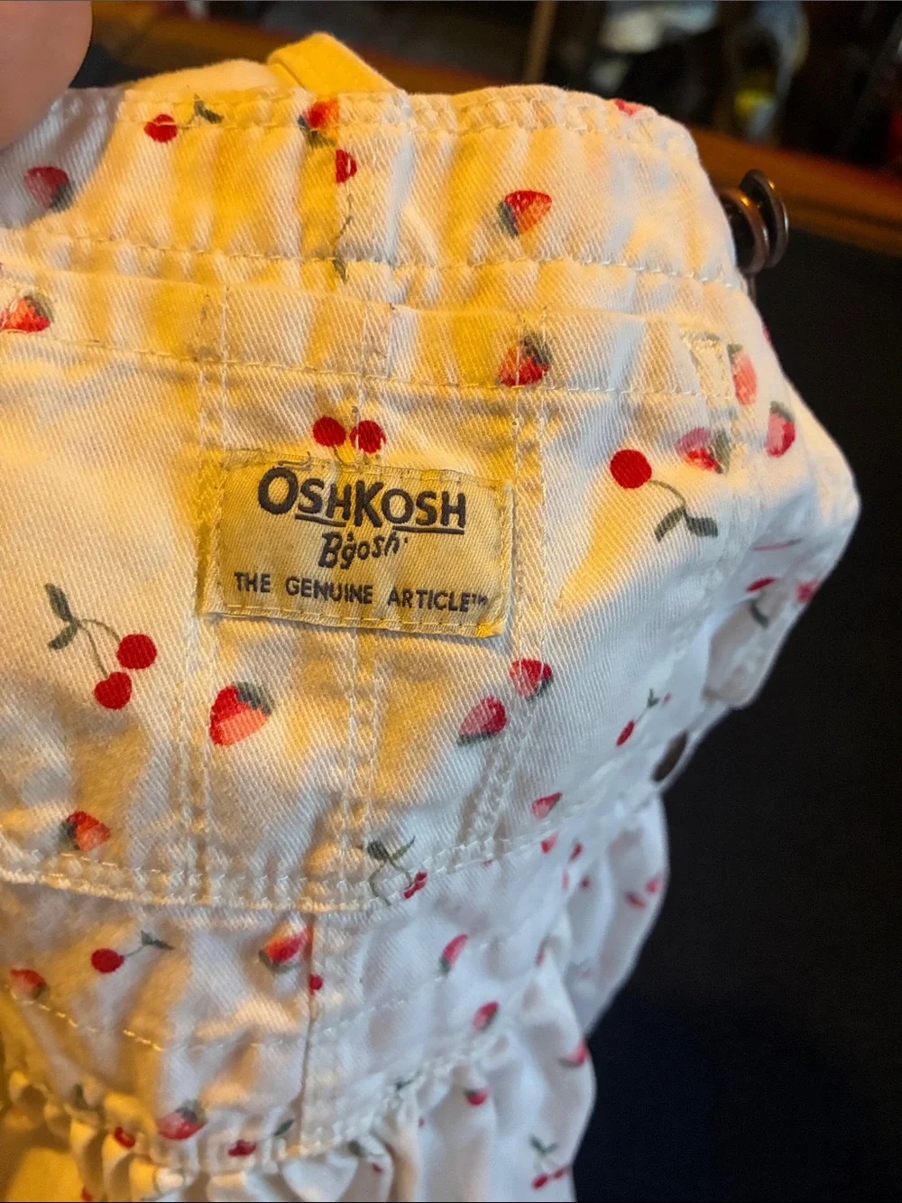 OshKosh B'gosh white Dress with Red Cherry Print